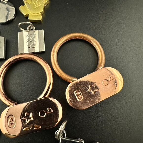 Lot of Weight Watchers WW Charms Key Ring Chain - Picture 5 of 6